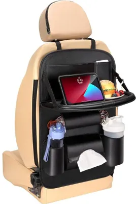 Produktbild von Famanu Rücksitz-Organizer Set von 2 – Multifunktionale Auto-Organizer aus Oxfordstoff
