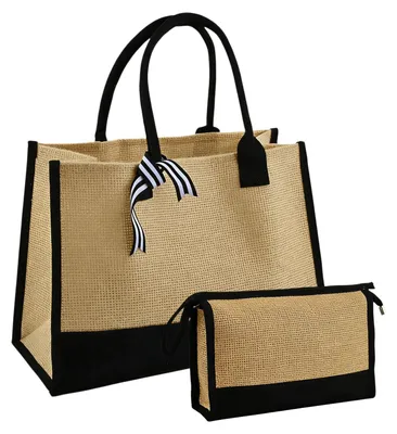 Produktbild von Jute-Tasche aus Canvas für Damen