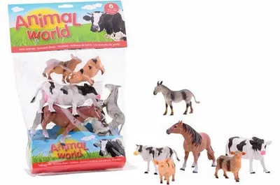 Produktbild von Bauernhof Spielset 6 Stück 12 cm