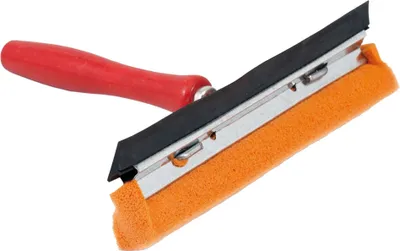 Produktbild von Novaliv Scheibenabzieher Auto 21 cm Holzgriff 16 cm mit Abziehlippe und Gummischwamm Auto Abzieher Autoscheibe Scheibenputzer Wischschwamm