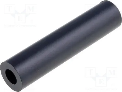 Productafbeelding van 50 afstandshulzen van polystyrol, lengte: 30 mm, lensvormig, buitendiameter: 7 mm. Afstandshulzen gemaakt van kunststof