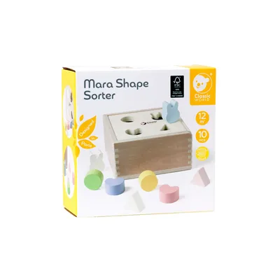 Produktbild von Classic World Holz-Formensortierspiel für Kinder, 10-teilig