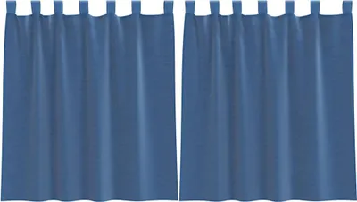 Immagine prodotto di Tende in Voile con Tasche per Aste 2 pz Blu Reale