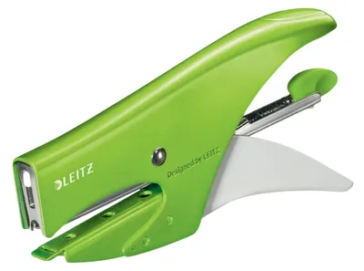 Produktbild von Leitz WOW, 15 Blätter, Grün, Metall, Kunststoff, 80 g/m², 4,95 cm, Hinten