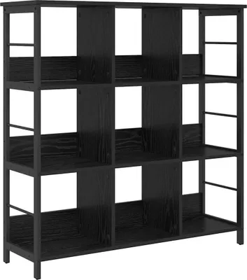 Image de vidaXL Bibliothèque noire imitation chêne 102 x 32 x 104,5 cm