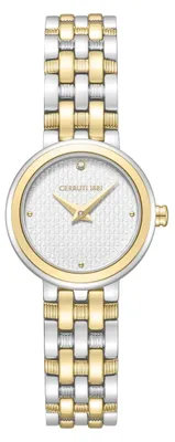 Image de Montre-bracelet Cerruti 1881, modèle LUSIA, en or et en argent