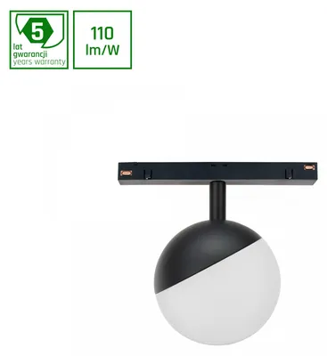 Produktbild von GLOBE LED Stromschienenstrahler 48V 5W Warmweiß Schwarz