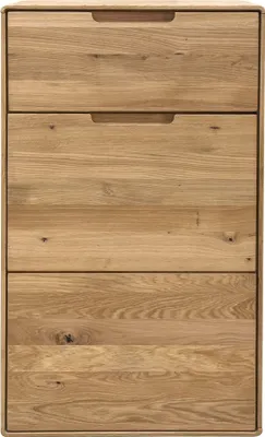 Produktbild von Hochkommode >KM-0663< 1 Tür, 1 Schub, Wildeiche massiv geölt - 51x91x40cm (BxHxT)