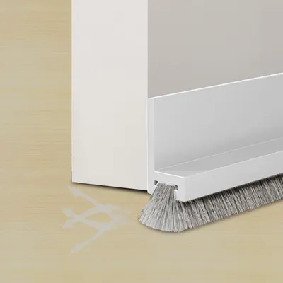 Produktbild von Zugluftstopper Türdichtung, geräuschdämmende Bürstendichtung, Türdichtung für unten, Türdichtung, Türdichtung, selbstklebend und zuschneidbar, Zugluft