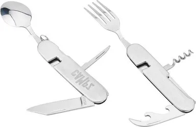 Produktbild von Reisebesteck mit Messer, Gabel, Löffel, Tasche