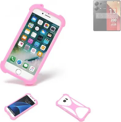 Produktbild von K-S-Trade Handy Hülle kompatibel mit Xiaomi Redmi Note 13 Pro 4G Schutz Hülle Bumper Silikon Schutz Hülle Cover Case Silikoncase Silikonbumper TPU