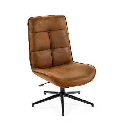 Produktbild von Meubles Cosy Verstellbarer Freizeitsessel in Wildleder Optik mit 360° Drehfunktion – CHARLOTTE