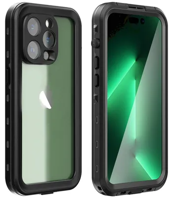 Productafbeelding van Redpepper Dot Plus Waterproof Backcover voor de Apple iPhone 14 Pro Max - Zwart