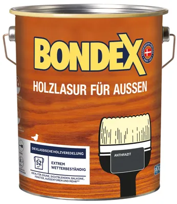 Produktbild von Bondex Holzlasur 4 L anthrazit