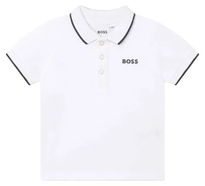 Productafbeelding van Boss - Poloshirt voor babyjongens, katoen, model GT15640 (3 maanden) (wit)