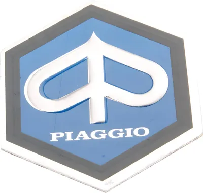 Produktbild von Piaggio Emblem CIF 6-eckig Aluminium 25 x 30 mm für Vespa V 50 2-Takt V5A1T