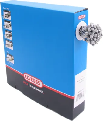 Produktbild von Elvedes N-nipple 4x4 1x19 Rostfrei Mit N-nipple 4x4 Schaltzug 100 Einheiten Silber 2250 mm Silber 2250 mm