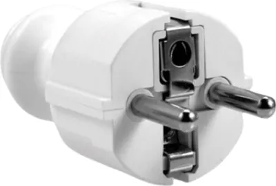 Zdjęcie produktu dla ELGOTECH Wtyczka Prosta Rozbieralna WT-30 16A 230V Biała 1 SZT