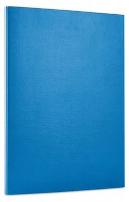 Image de Fournitures de bureau : Classeur en plastique PP, format A4, 3 rabats, reliure à anneaux, couleur bleu