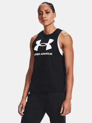 Produktbild von Under Armour UA Logo Tank BLACK LG