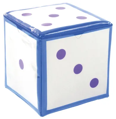 Immagine prodotto di EDUPLAY 120125 Cubo di schiuma con tasche, 15,5 x 15,5 cm, blu