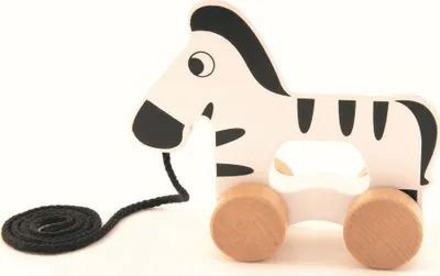 Zdjęcie produktu dla Drewniana zebra na sznurku /