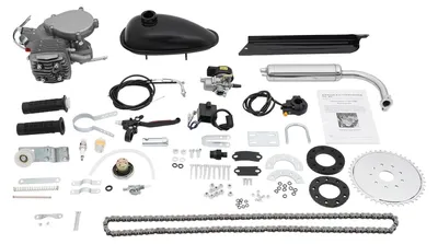 Produktbild von Fahrradmotor-Kit 80cc - 2-Takt Motor - CDI Zündung - Für 26/28 Zoll V-Rahmen Fahrräder