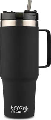 Image de Gobelet NAVA "We care" avec anse 900ml - noir