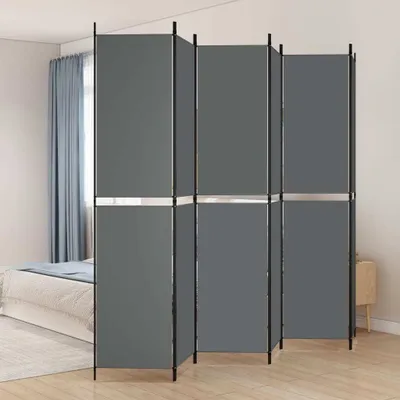 Immagine prodotto di vidaXL Paravento a 6 pannelli, antracite, 300x220 cm, tessuto