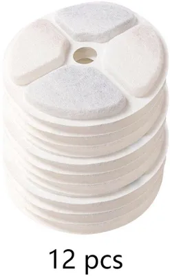 Produktbild von 12 Stück Kokoschelldesign Aktivkohlefilter für Katzen Lebendwasserfilter für Haustiere Tropfenfilter