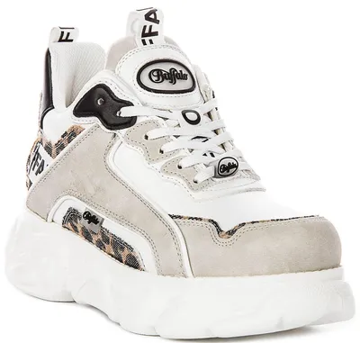Produktbild von Buffalo CLD Chai In White Leopard For Women – 3 UK - 36 EU - 6 US / White Beige