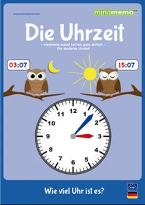Produktbild von mindmemo Lernfolder - Die Uhrzeit - Grundschule - Zusammenfassung