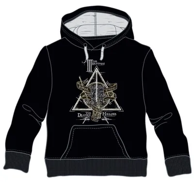 Productafbeelding van Warner Bros. Harry Potter en de dodelijke relikwieën hoodie, zwart, 10 jaar, zwart, 10 jaar