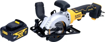 Produktbild von DeWalt DCS 571 N Akku Handkreissäge 18 V 115 mm Brushless + 1x Akku 4,0 Ah - ohne Ladegerät