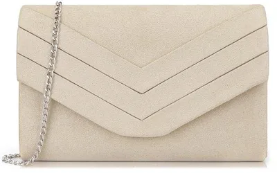 Obrázek produktu pro Béžová kožená taška přes rameno, Avondtas, obálkový design, crossbody, taška na šperky