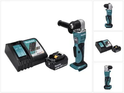 Zdjęcie produktu dla Makita DDA 351 RM1 akumulatorowa wiertarko-wkrętarka kątowa 18 V 13,5 Nm + 1x akumulator 4,0 Ah + ładowarka