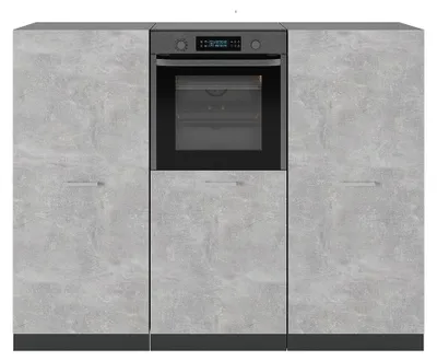 Produktbild von Küchenblock Vicco R-Line Beton/Anthrazit 180 cm ohne Arbeitsplatte, Model 54066