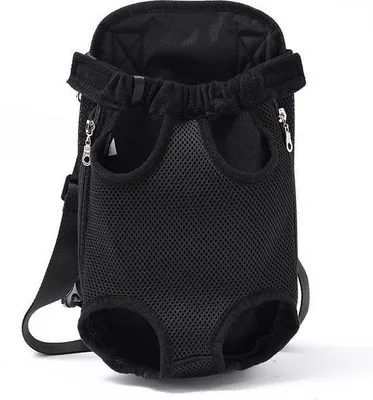 Produktbild von Starkes Hunde-Taschen für bis zu 2,5 kg - Hunde-Rucksack für Unterwegs - Lichte Hunde-Tasche - Hunde-Rucksack für kleine Hunde - Schwarz, Maß S