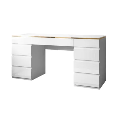 Produktbild von Schreibtisch AURORA DOUBLE GOLD mit Schubladen