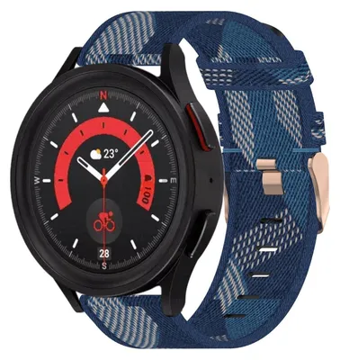 Produktbild von Für Samsung Galaxy Watch FE 6 5 4 Normal Pro Classic alle Größen Gewebtes Nylon Band