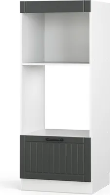 Produktbild von Mikrowellenschrank Vicco Fame-Line Anthrazit Landhaus 60 cm offen, Model 38533