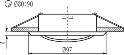 Produktbild von Oprawa halogenowa ARGUS II CT-2115-C chrom
