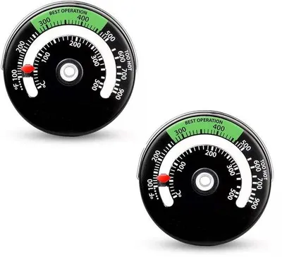 Produktbild von Famanu Thermometer 0-500°C - Magnetisch - Für Holzofen und Kochplatte