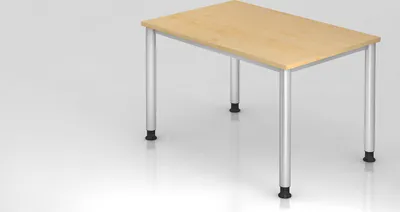 Produktbild von Sitz-Steh-Schreibtisch Olavi | Ahorn | Breite 120cm | Höhe 68,5-81cm | stufenlos höhenverstellbar | Rechteckform