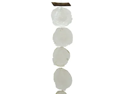 Produktbild von Windspiel Capiz Muscheln Girlande 8x180cm Perlmutt Weiß