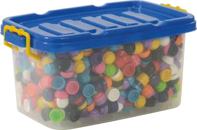 Produktbild von EDUPLAY 120460 Stapelhütchen, Kunststoff, inklusive Box, bunt, 1000-teilig (1 Set)