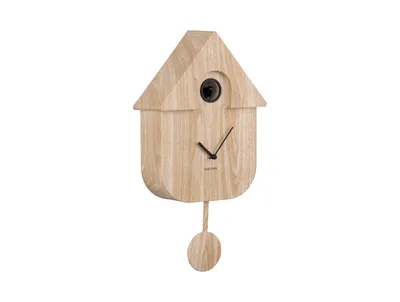 Productafbeelding van Karlsson Modern Cuckoo, Wandklok, Overig, Hout, ABS (acrylonitril-butadieen-styreen), Batterij