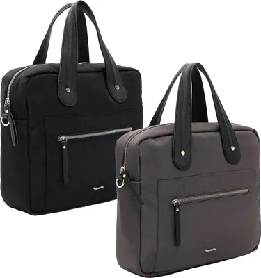 Produktbild von Tamaris Damen Umhängetasche Business Laptop Tasche Nylon Optik Johanna 31815, Farbe:Schwarz