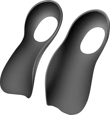 Image de INF Semelles de soutien de la voûte plantaire pour pieds plats Le noir L