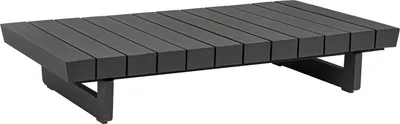Produktbild von Garten Loungetisch - Anthrazit - Aluminiumrahmen - 126 x 74 cm